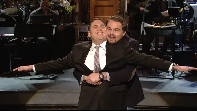 Jonah Hill y Leonardo DiCaprio