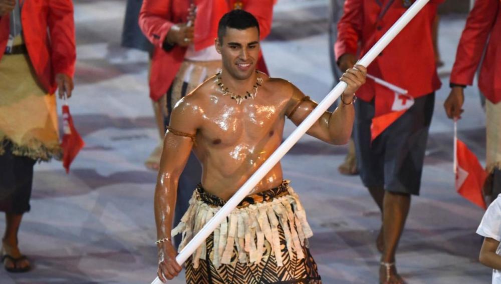Pita Taufatofua, el abanderado de Tonga en los JJOO