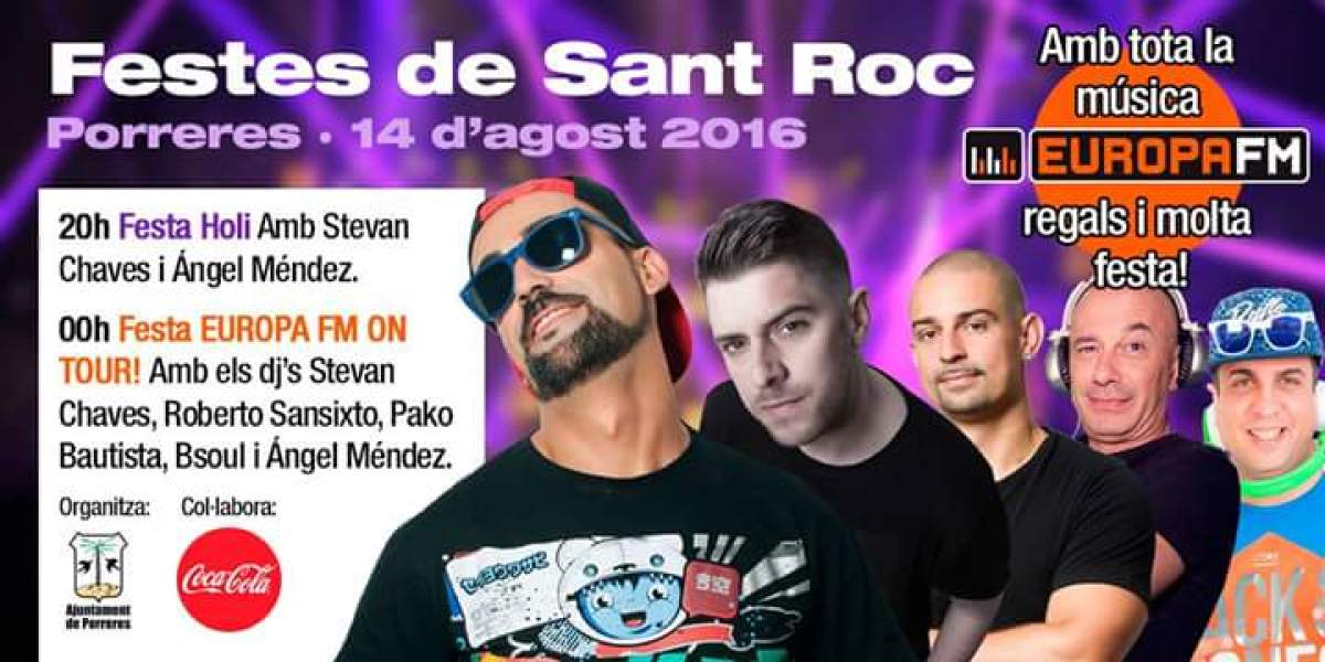 Europa FM celebra las fiestas de Sant Roc en Porreres (Mallorca)
