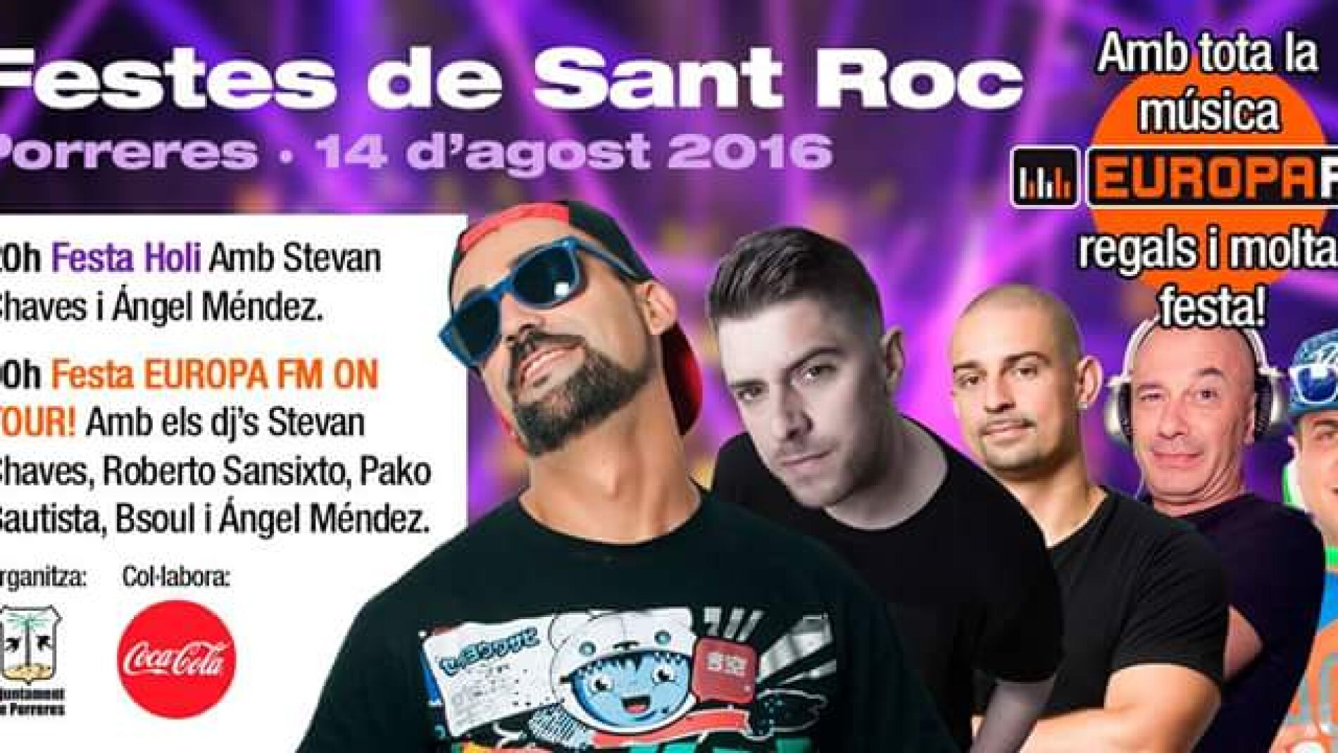 Europa FM celebra las fiestas de Sant Roc en Porreres (Mallorca)
