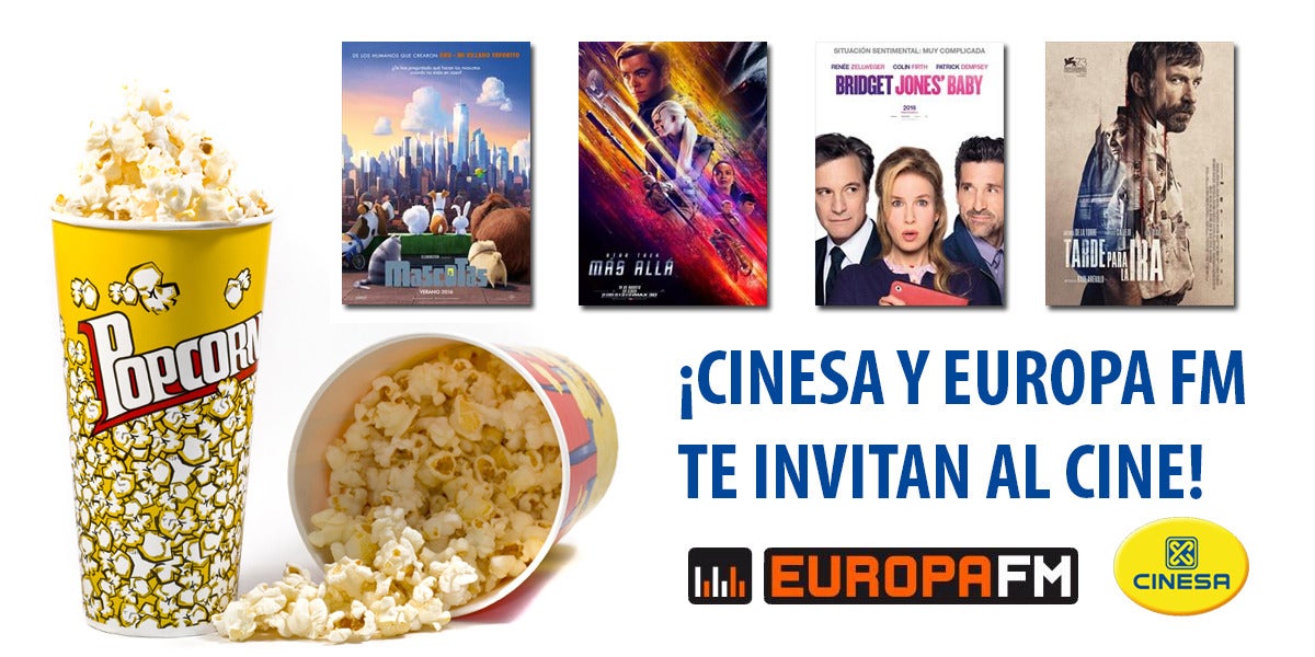 Gana entradas dobles para el cine con Cinesa