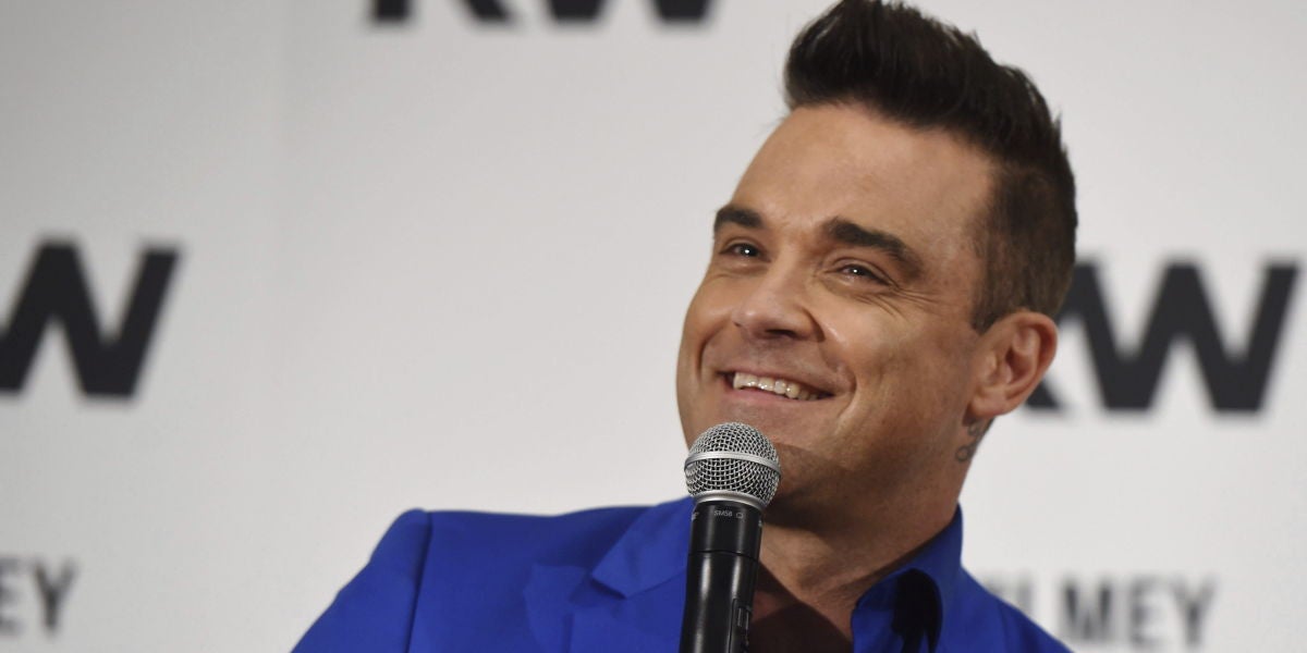 El cantante británico Robbie Williams