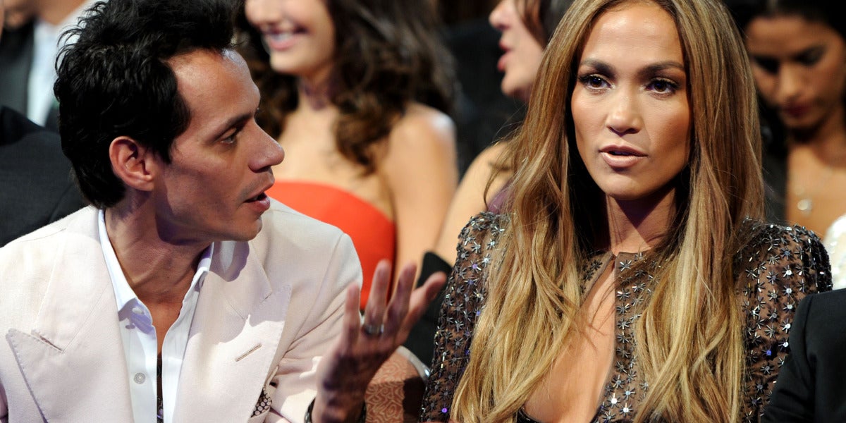 Marc Anthony y Jennifer López en los Grammy Latinos