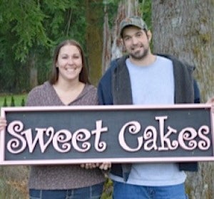 Pareja propietaria de la pastelería Sweet Cakes Pareja propietaria de la pastelería Sweet Cakes