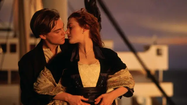Jack y Rose en 'Titanic'