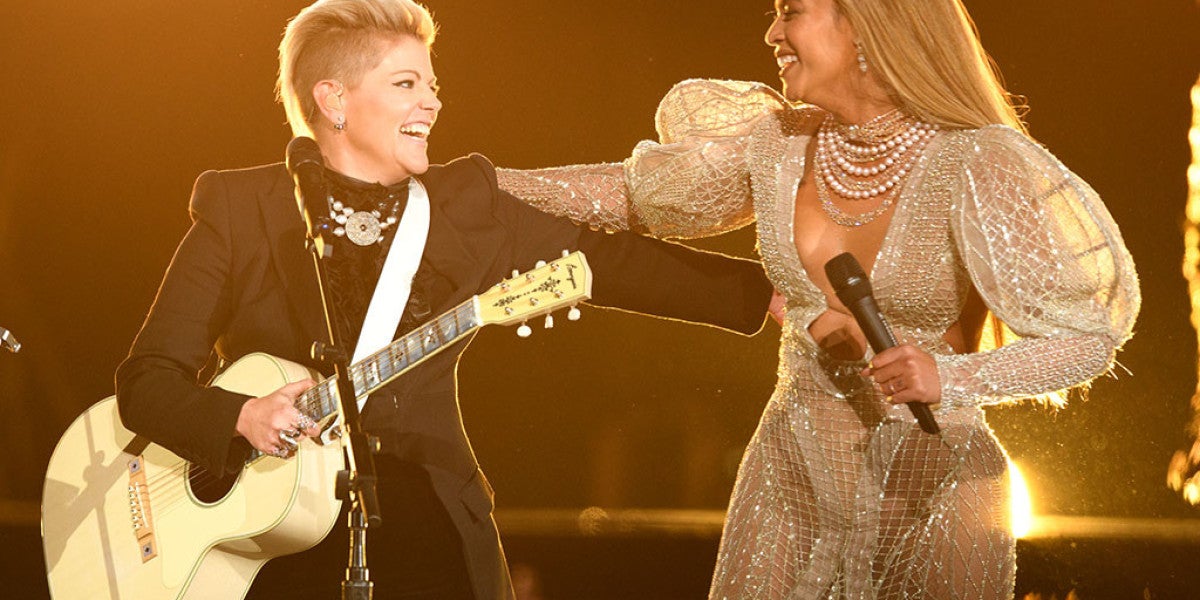 Beyoncé junto a las Dixie Chicks
