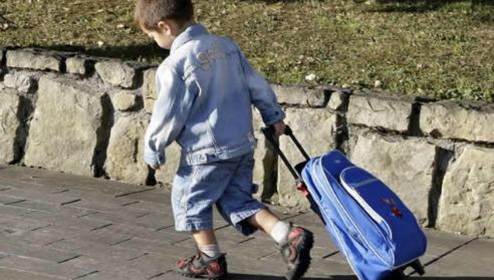 El carrito escolar es mejor para la espalda de los niños que la mochila