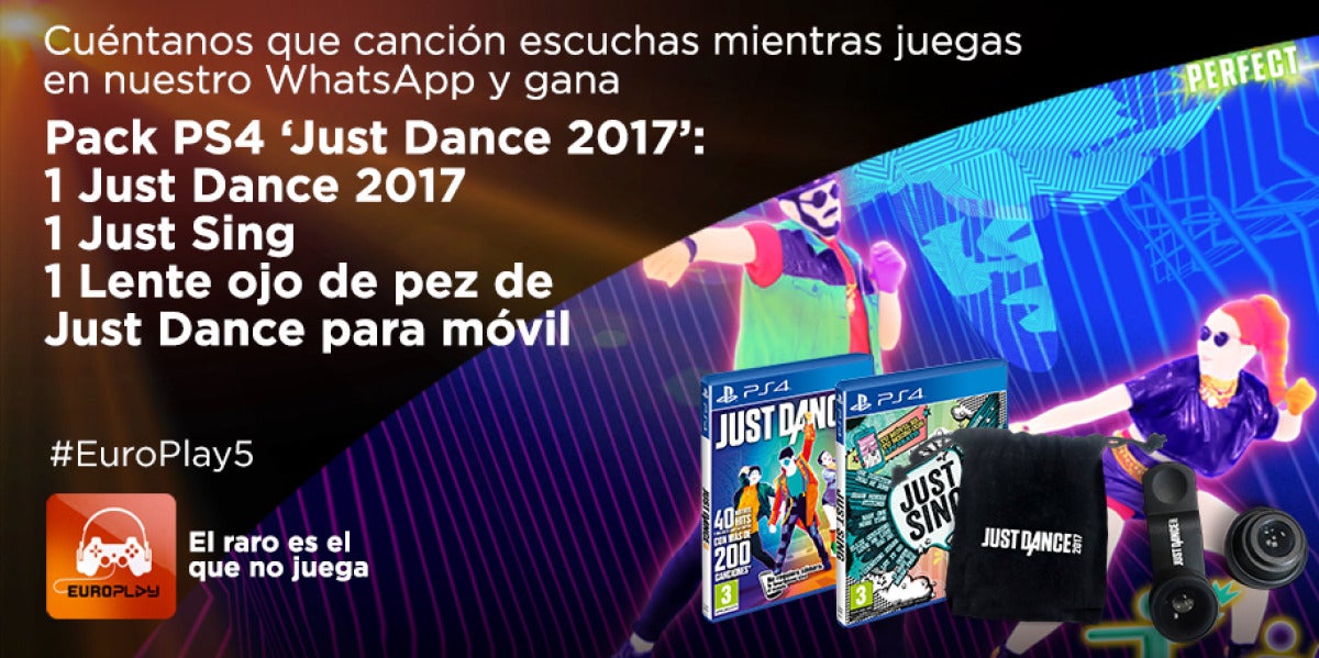 Concurso Europlay | Consigue un pack Just Dance 2017