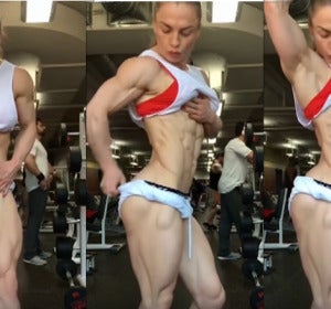 Mujer con un 0% de grasa corporal Mujer con un 0% de grasa corporal