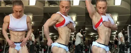 Mujer con un 0% de grasa corporal Mujer con un 0% de grasa corporal