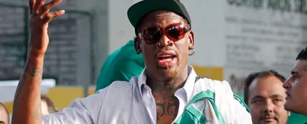 El exjugador de la NBA Dennis Rodman El exjugador de la NBA Dennis Rodman