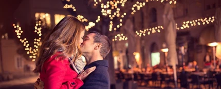 Pareja en Navidad Pareja en Navidad
