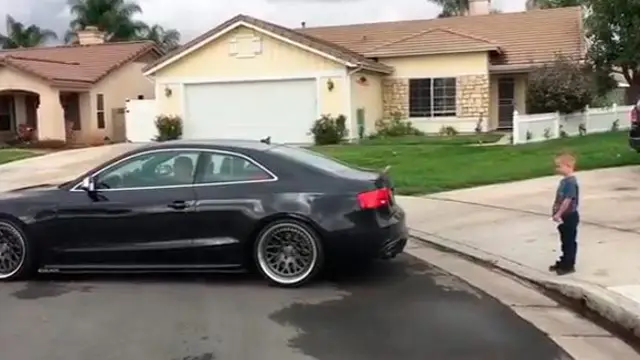 Le arranca el diente con un Audi S5