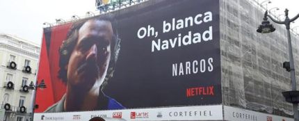 Cartel de &#39;Narcos&#39; en la Puerta del Sol