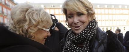 Esperanza Aguirre y Manuela Carmena