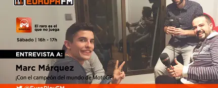 Marc Márquez en Europlay con Quique Peinado y Kiko Béjar Marc Márquez en Europlay con Quique Peinado y Kiko Béjar