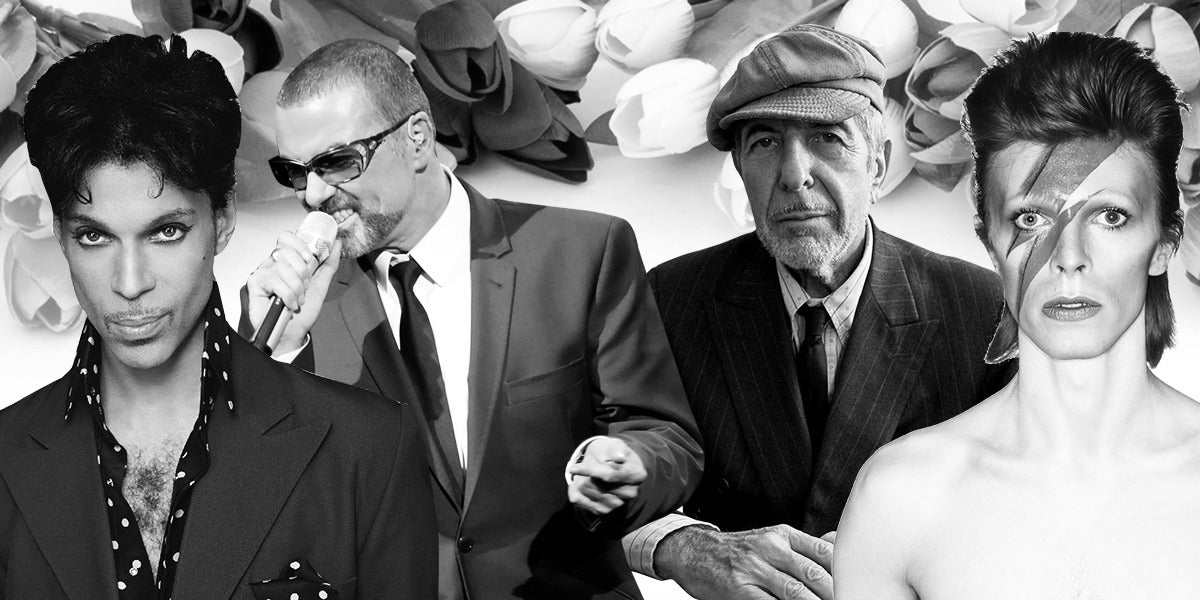 Prince, George Michael, Leonard Cohen y David Bowie han fallecido en 2016