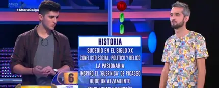 Los dos concursantes de 'Ahora Caigo' Los dos concursantes de 'Ahora Caigo'