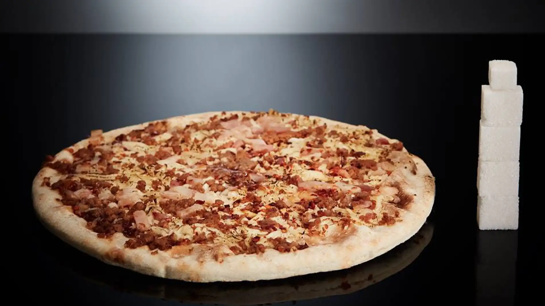 Una pizza Individual tiene 17g de azúcar (4,2 terrones).