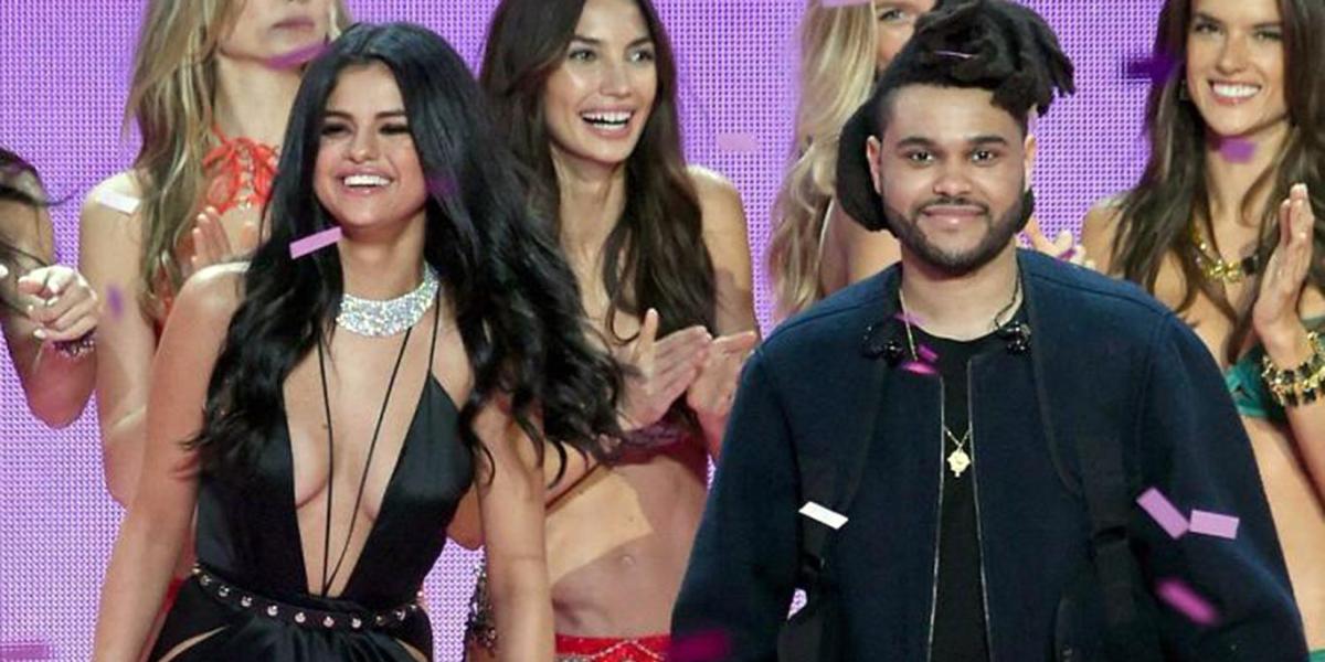 Selena Gomez y The Weeknd en el Victoria's Secret Fashion Show 2015