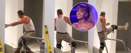 El sexy albañil bailando 'Into You' de Ariana Grande El sexy albañil bailando 'Into You' de Ariana Grande