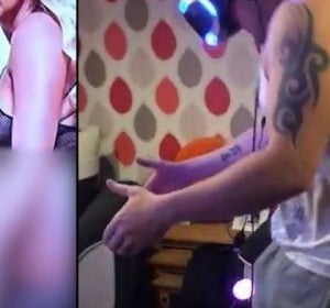 Pilla a su marido en plena faena con una peli porno de realidad virtual Pilla a su marido en plena faena con una peli porno de realidad virtual