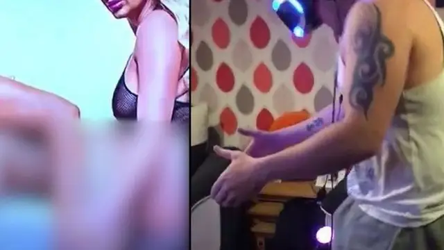 Pilla a su marido en plena faena con una peli porno de realidad virtual