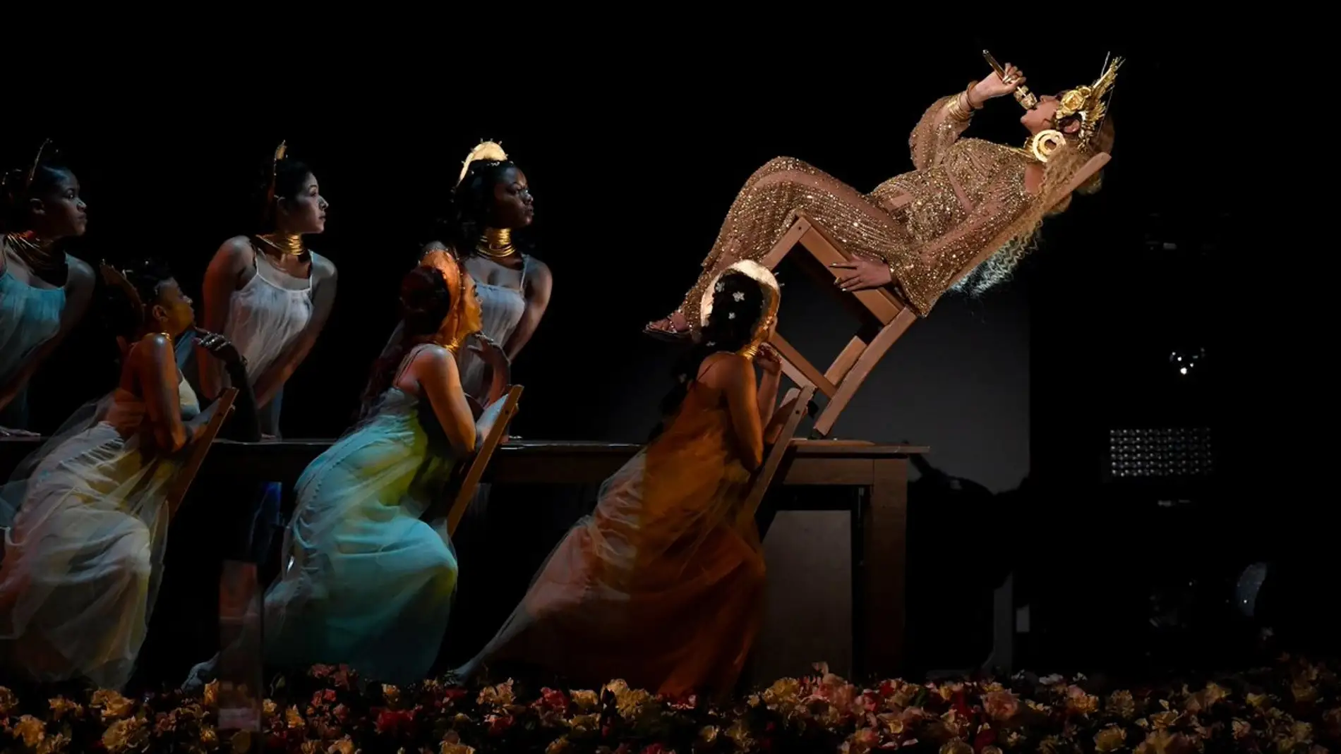 La actuación de Beyoncé en los Grammy 2017