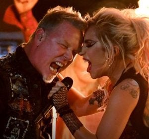 Lady Gaga con Metallica en los Grammys 2017 Lady Gaga con Metallica en los Grammys 2017