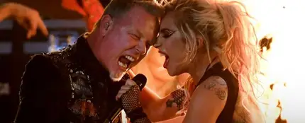 Lady Gaga con Metallica en los Grammys 2017 Lady Gaga con Metallica en los Grammys 2017