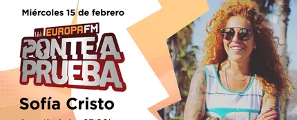 Sofía Cristo, próxima invitada en 'Ponte a Prueba' Sofía Cristo, próxima invitada en 'Ponte a Prueba'
