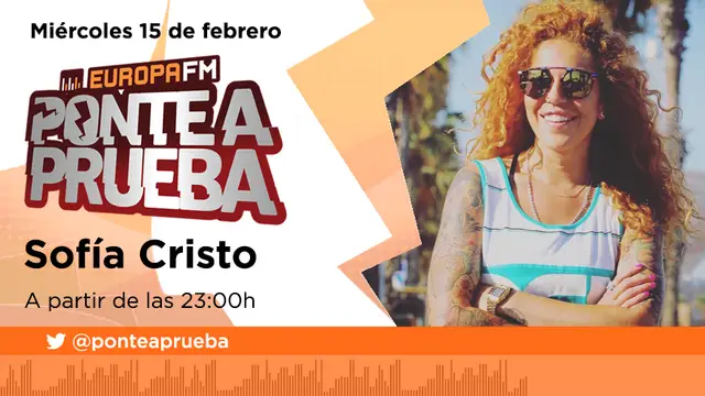 Sofía Cristo, próxima invitada en 'Ponte a Prueba'