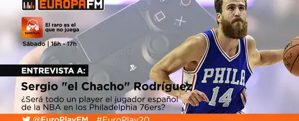 El jugador de la NBA, Sergio 'el Chacho' Rodríguez, en EuroPlay El jugador de la NBA, Sergio 'el Chacho' Rodríguez, en EuroPlay
