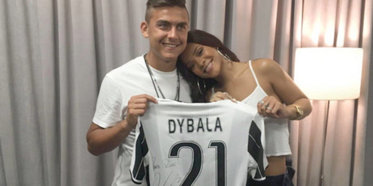 Paulo Dybala y Rihanna