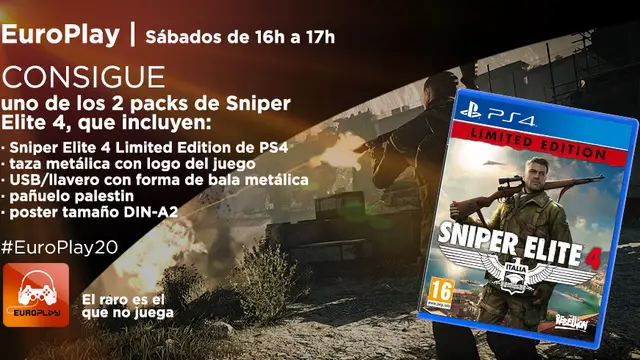 Concurso Europlay | Pack Sniper Elite 4
