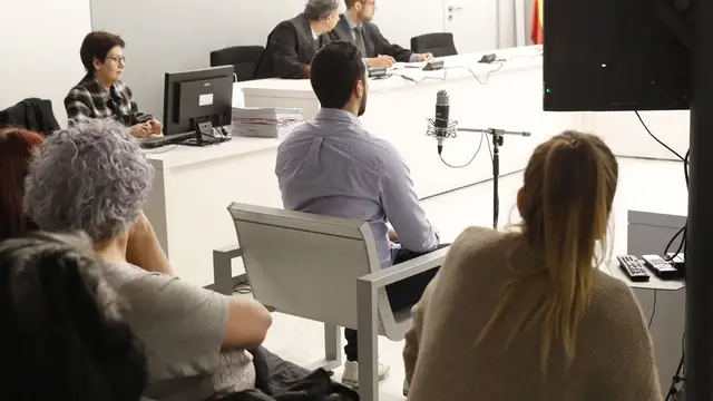 El rapero Valtonyc durante su juicio