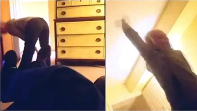 Enfermera realizando el baile