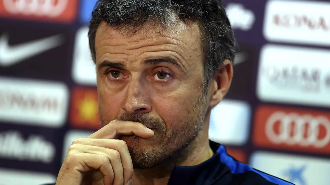 Luis Enrique, en rueda de prensa Luis Enrique, en rueda de prensa