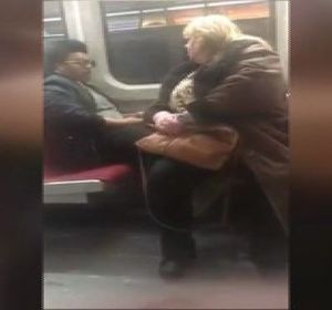 Fuerte discusión en el metro de Canadá Fuerte discusión en el metro de Canadá