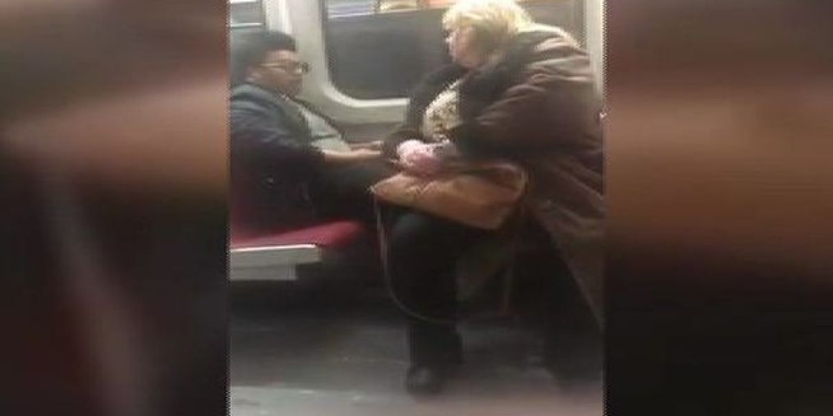 Fuerte discusión en el metro de Canadá