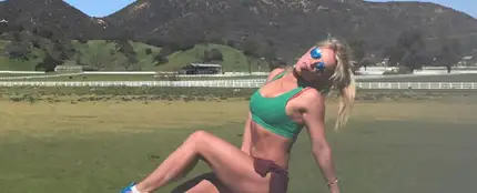 Britney Spears en uno de sus entrenamientos Britney Spears en uno de sus entrenamientos