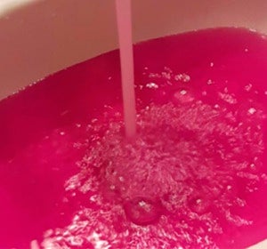 Agua rosa en Canadá Agua rosa en Canadá