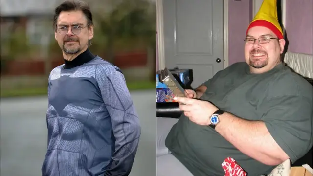 Un hombre cambia radicalmente su imagen tras un año sin comer comida basura