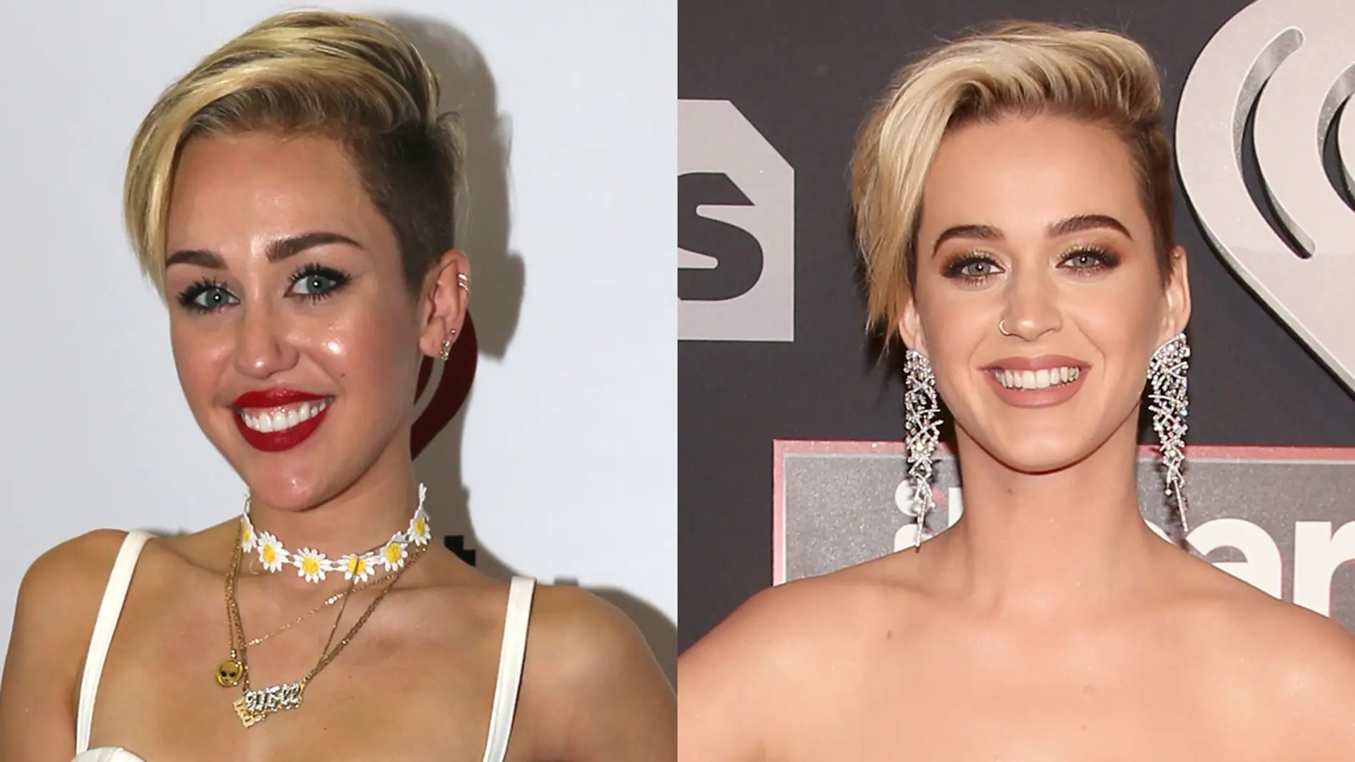 Miley Cyrus y Katy Perry con el mismo corte de pelo