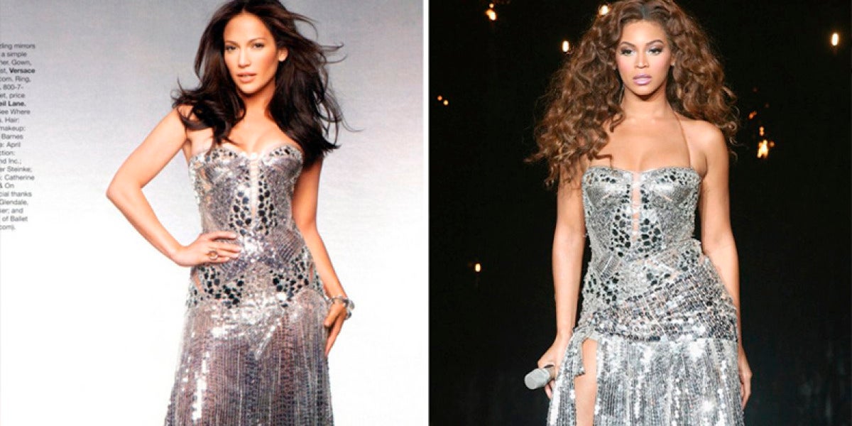 JLo y Beyoncé lucen un vestido muy parecido