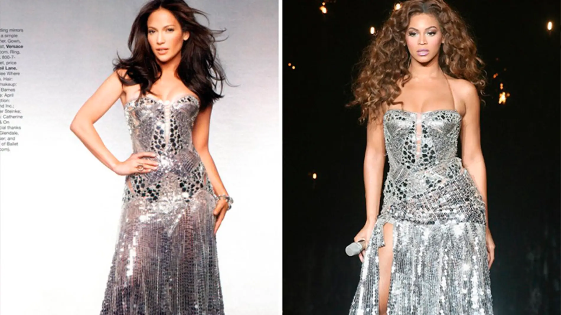 JLo y Beyoncé lucen un vestido muy parecido
