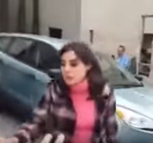 La mujer captada en vídeo La mujer captada en vídeo