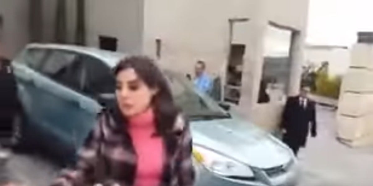 La mujer captada en vídeo