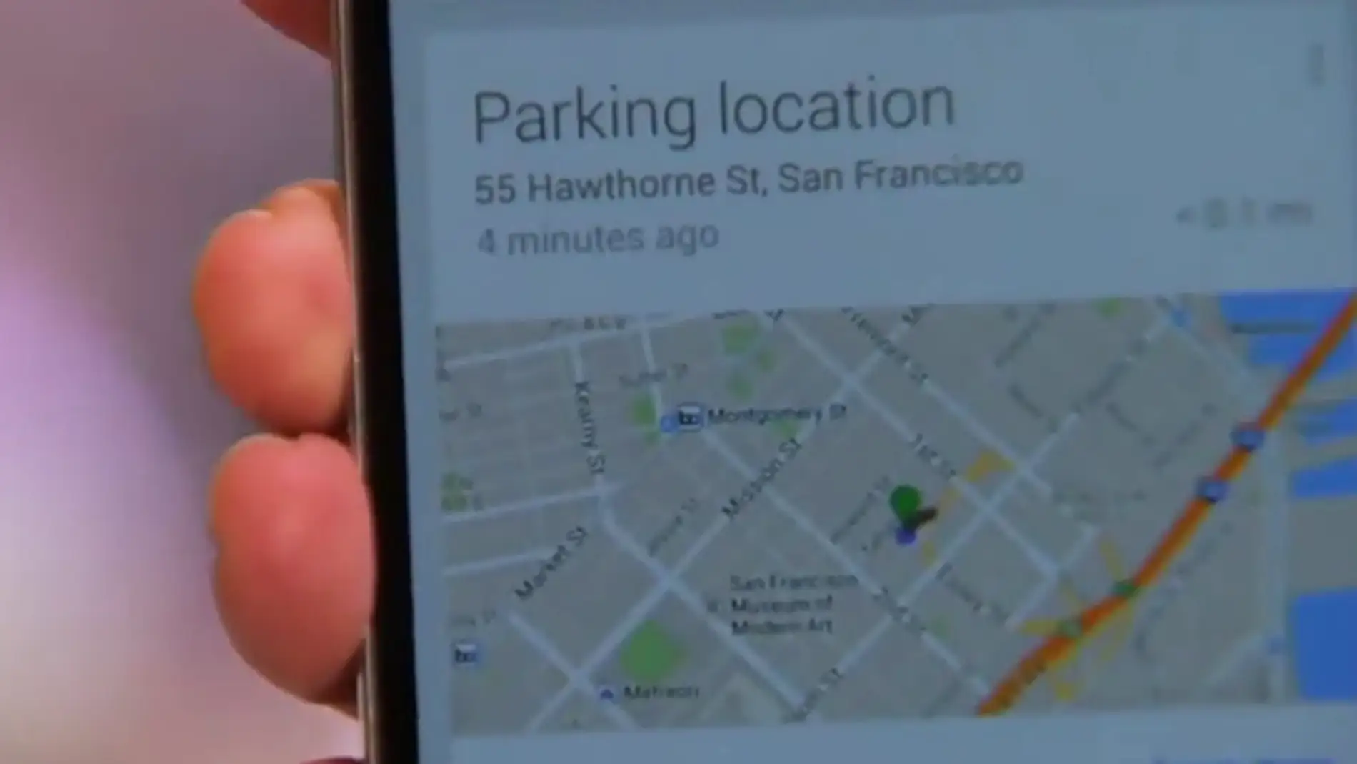 Frame 15.283708 de: Encontrar el coche ahora es más fácil gracias a la nueva función de Google Maps