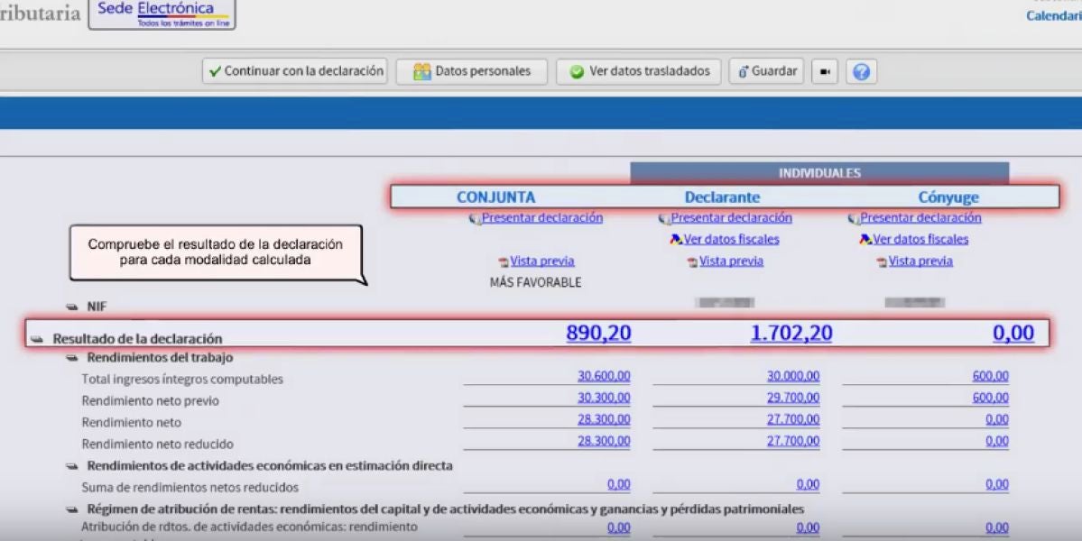 Declaración de la renta por internet
